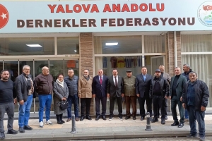 DEVA Partisi Üst Düzey Heyetinden Yalova Anadolu Dernekler Federasyonu'na Ziyaret