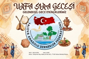 YALOVA ANADOLU DERNEKLER FEDERASYONU Urfa Sıra Gecesi