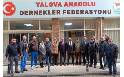 DEVA Partisi Üst Düzey Heyetinden Yalova Anadolu Dernekler Federasyonu'na Ziyaret
