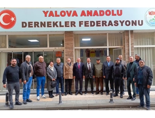 DEVA Partisi Üst Düzey Heyetinden Yalova Anadolu Dernekler Federasyonu'na Ziyaret